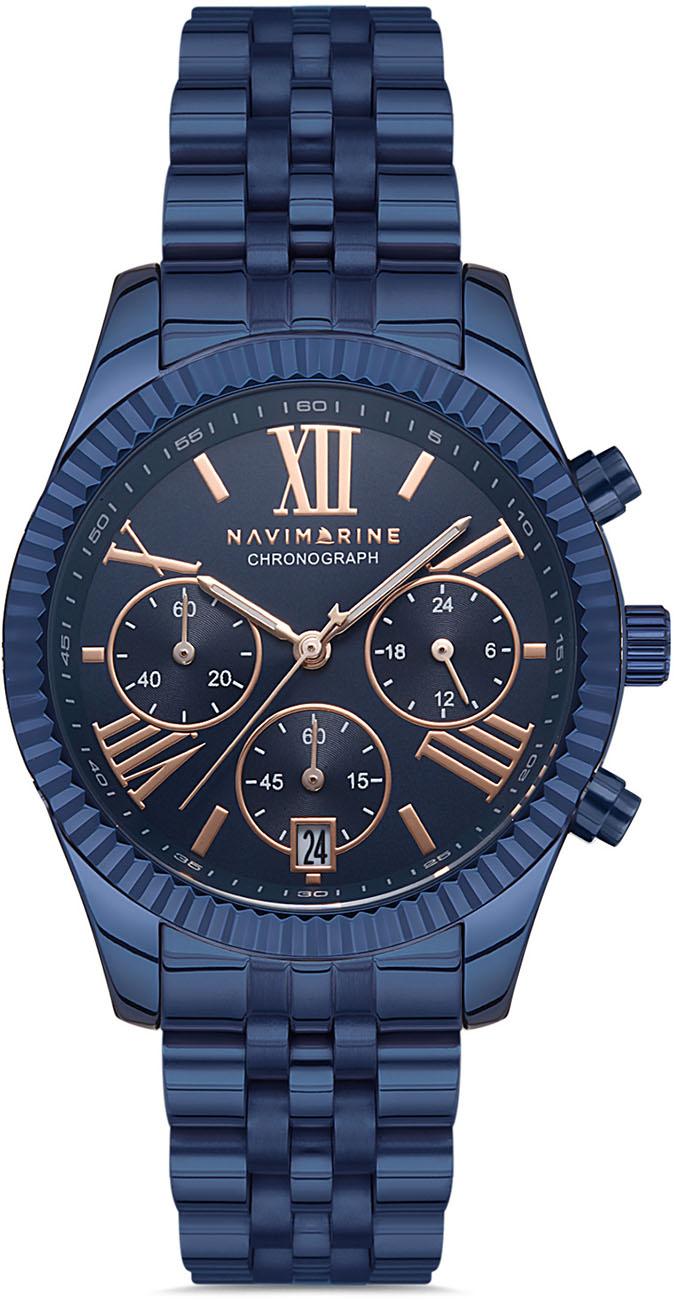 Navimarine NM025-06 36 mm Lacivert Çelik Kordon Analog Kadın Kol Saati