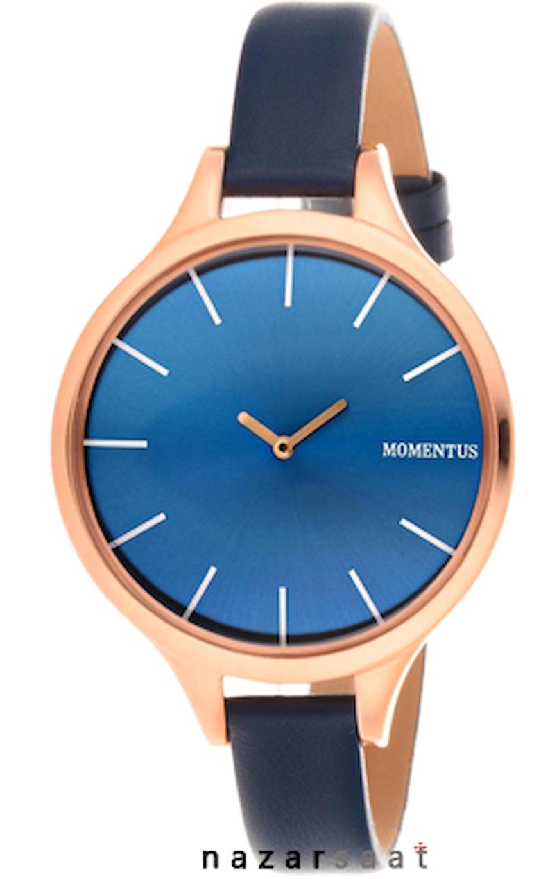 Momentus TR171R-11NM 42 mm Lacivert Deri Kordon Analog Kadın Kol Saati
