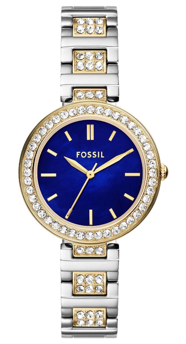 Fossil FBQ3944 34 mm Altın-Gri Çelik Kordon Analog Kadın Kol Saati