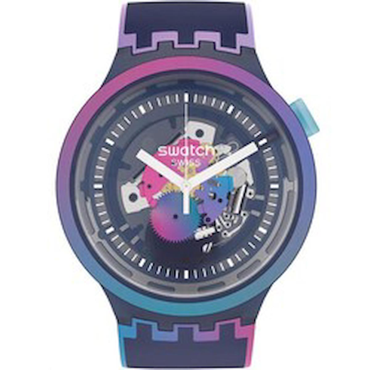 Swatch SO27N112 47 mm Çok Renkli Çelik Kordon Analog Kadın Kol Saati