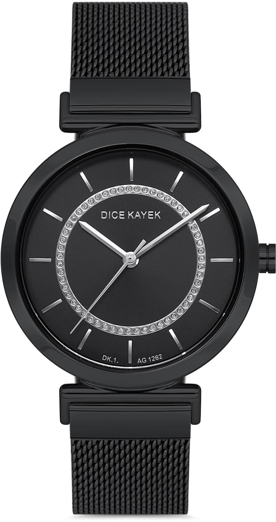Dice Kayek DK.1.AG1262.07 36 mm Siyah Metal Kordon Analog Kadın Kol Saati