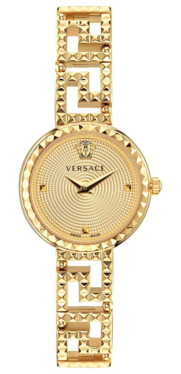 Versace VRSCVE7A00323 28 mm Altın Çelik Kordon Analog Kadın Kol Saati