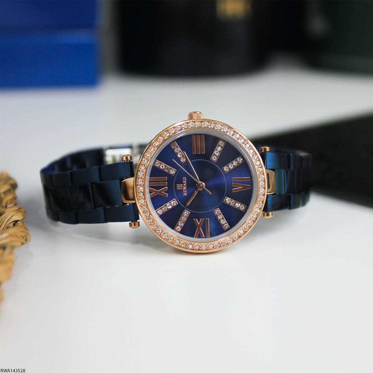 Reward RWA143528 31 mm Lacivert Çelik Kordon Analog Kadın Kol Saati