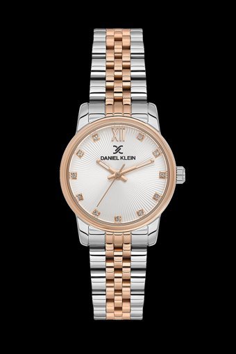 Daniel Klein DKF.1336.06 36 mm Gri-Rose Gold Metal Kordon Analog Kadın Kol Saati