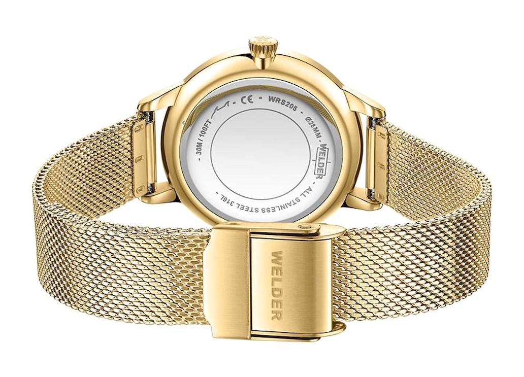 Welder Watch WRS205 28 mm Altın Çelik Kordon Analog Kadın Kol Saati