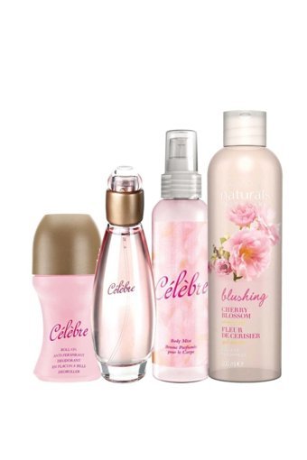 Avon celebre 4 Parça Kadın Parfüm Seti EDT 50 ml + Kiraz Çiçeği Duş Jeli