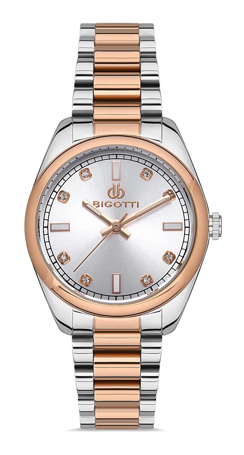 Bigotti BG.1.10426.3 36 mm Gri-Rose Gold Çelik Kordon Analog Kadın Kol Saati