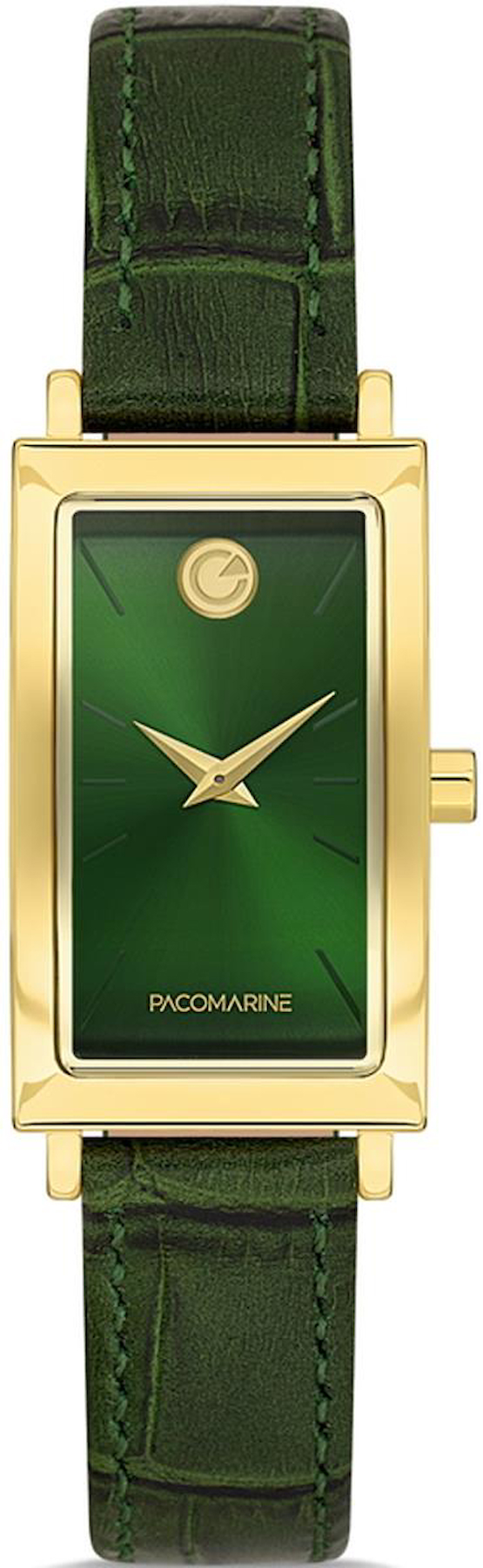 Pacomarine PM.23203.04 25-45 mm Yeşil Deri Kordon Analog Kadın Kol Saati