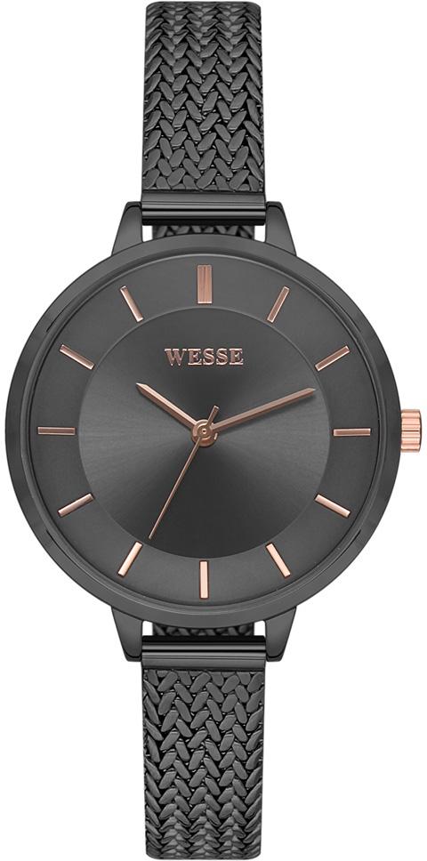 Wesse WWL700904 32 mm Siyah Çelik Kordon Analog Kadın Kol Saati