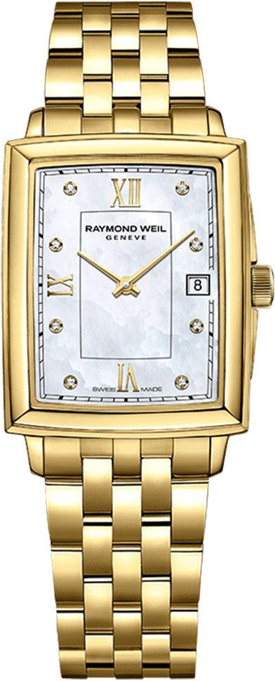 Raymond Weil RW5925P00995 Takvimli 28 mm Altın Çelik Kordon Analog Kadın Kol Saati