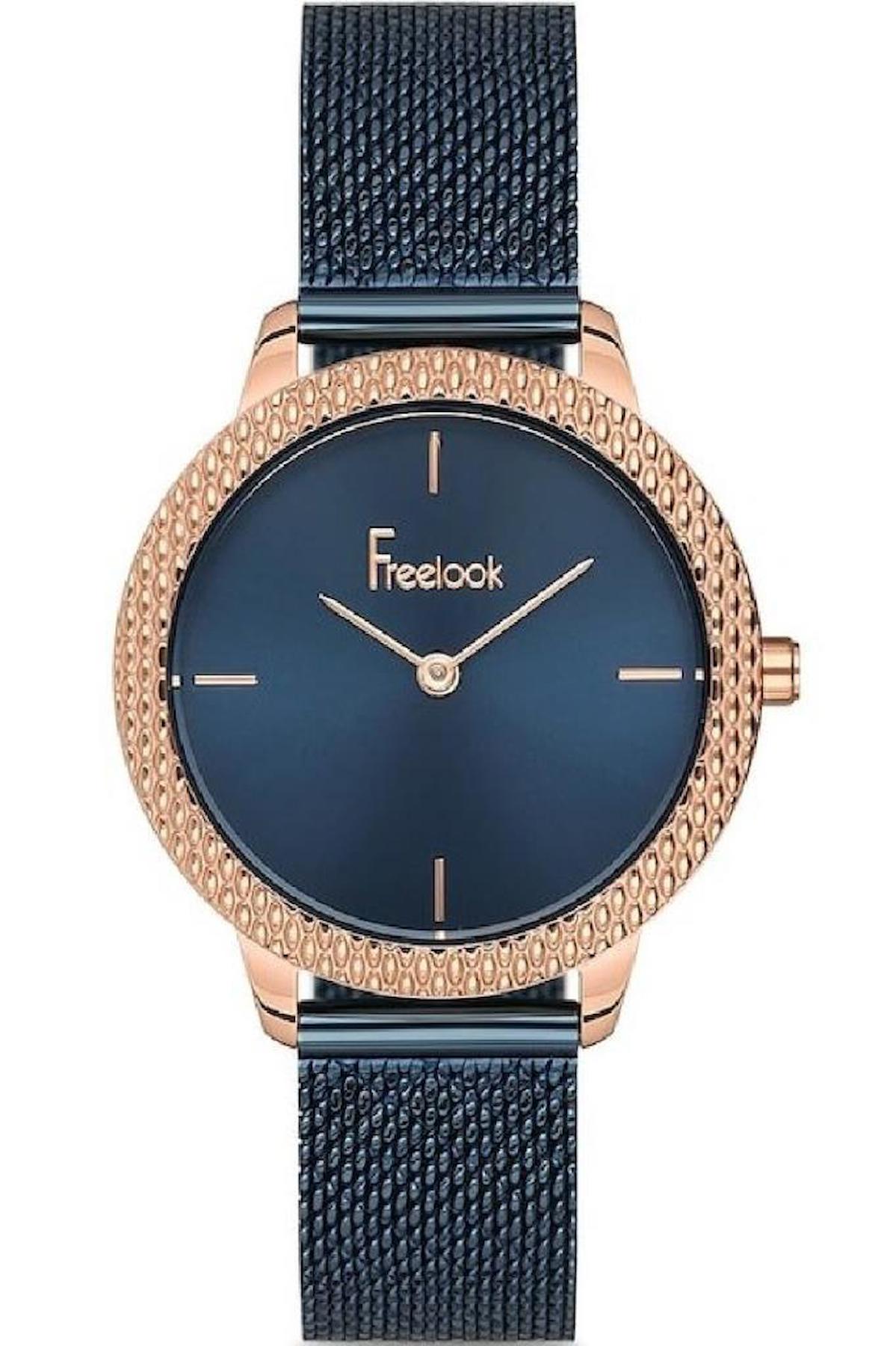 Freelook F.1.1119.02 34 mm Lacivert Çelik Kordon Analog Kadın Kol Saati