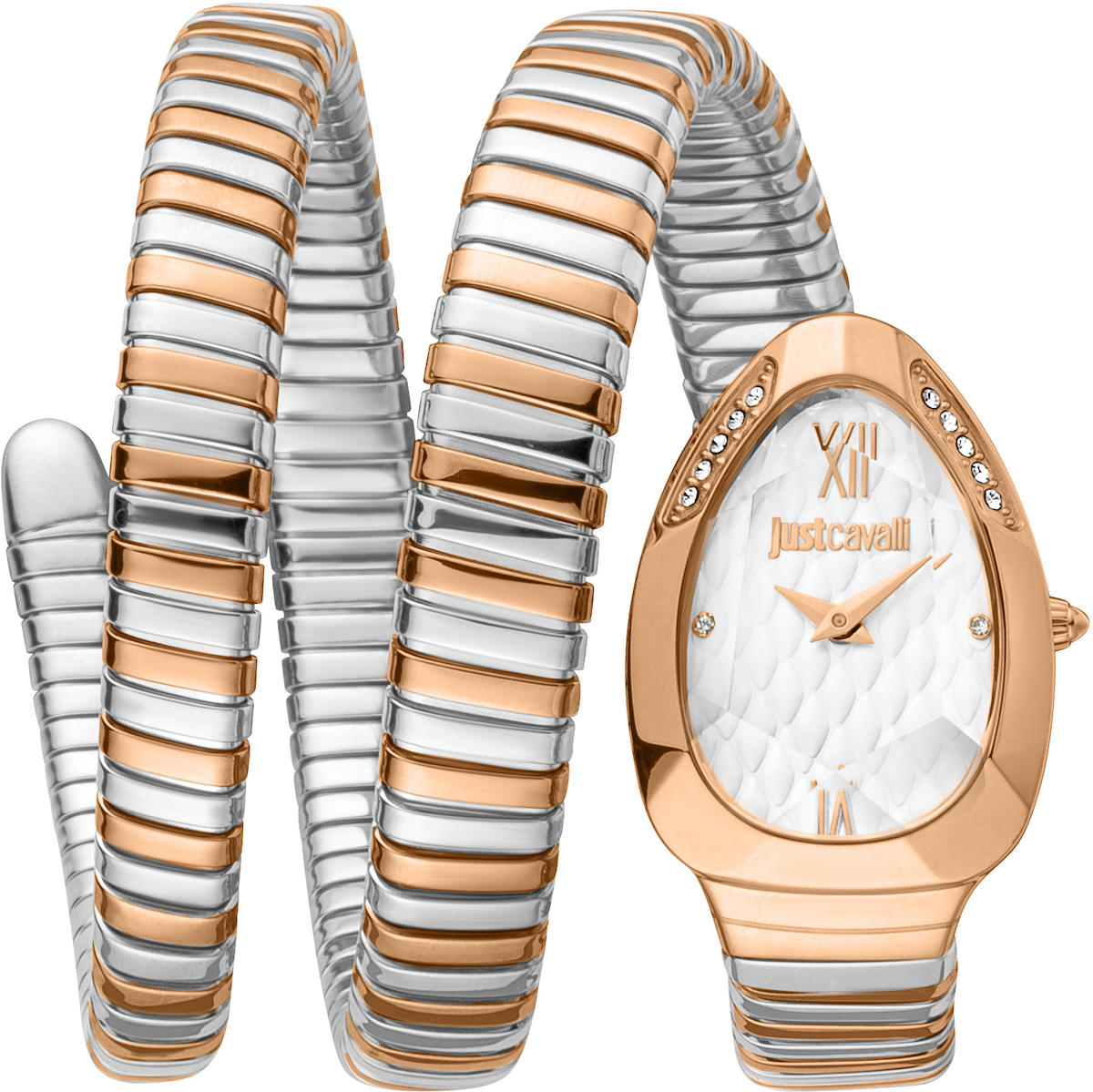Just Cavalli JC1L224M0085 22-33.5 mm Gri-Rose Gold Çelik Kordon Analog Kadın Kol Saati