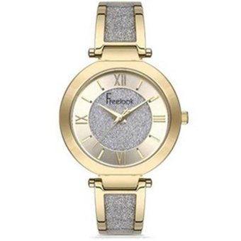 Freelook FL.1.10177.3 36 mm Altın-Gri Çelik Kordon Analog Kadın Kol Saati