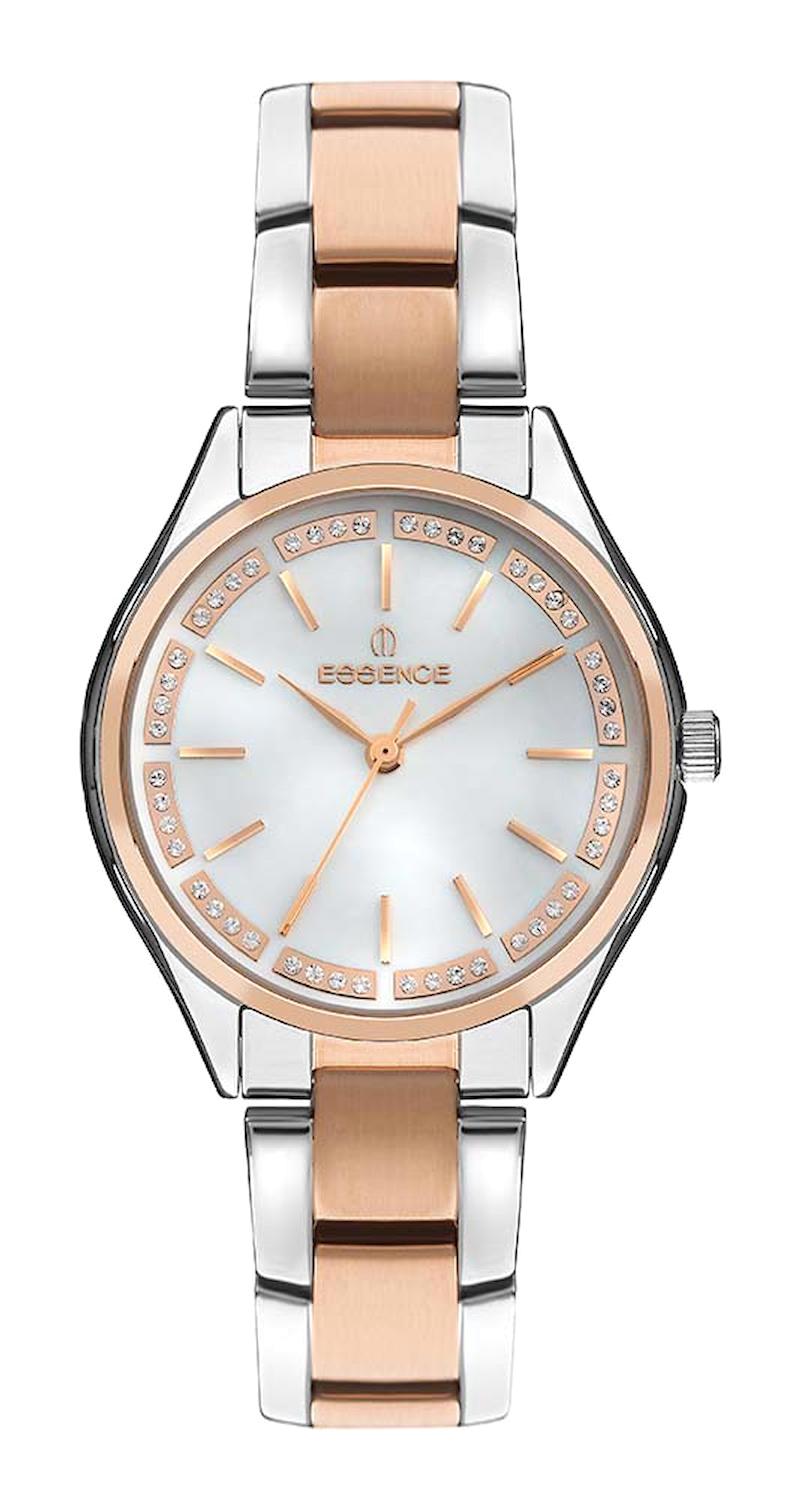 Essence ES6738FE.520 32 mm Gri-Rose Gold Çelik Kordon Analog Kadın Kol Saati
