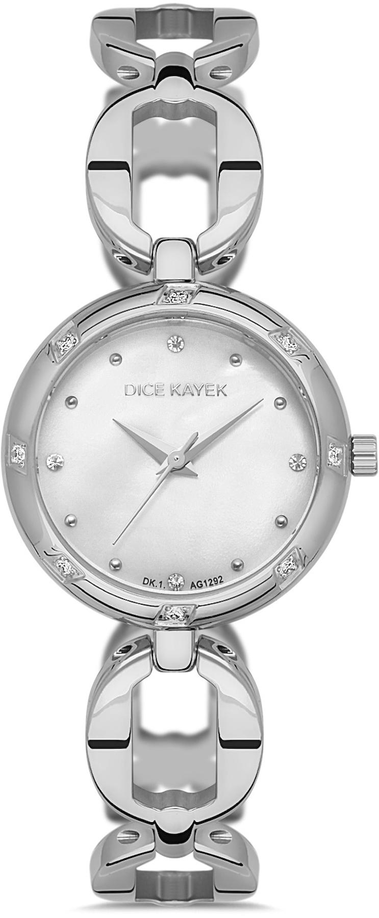 Dice Kayek DK.1.AG1292.04 33 mm Gri Çelik Kordon Analog Kadın Kol Saati