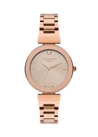 Lee Cooper LC07711.410 40 mm Rose Gold Çelik Kordon Analog Kadın Kol Saati