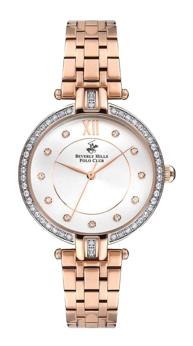 Beverly Hills Polo Club BP3256C.430 38 mm Rose Gold Çelik Kordon Analog Kadın Kol Saati