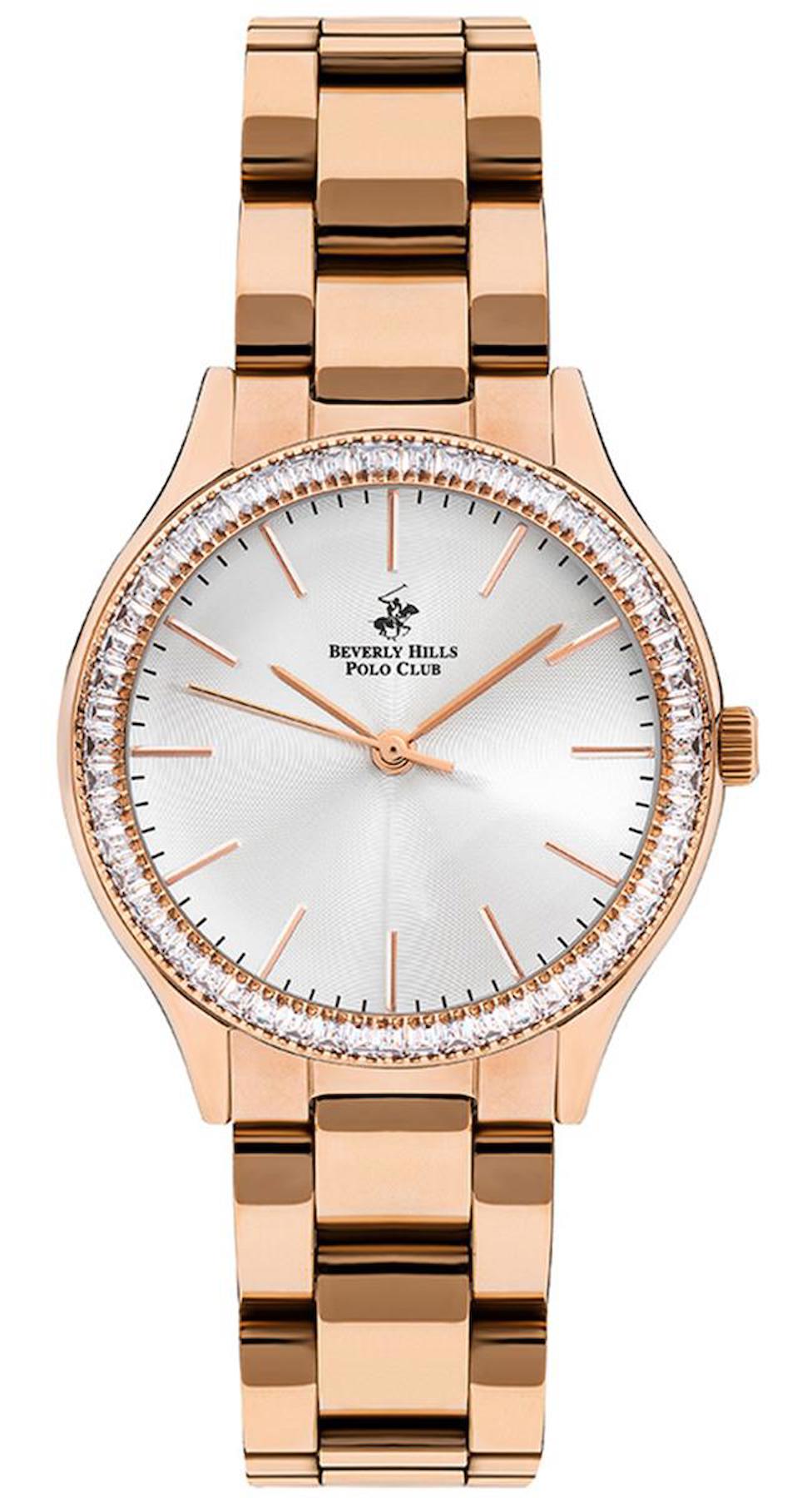 Beverly Hills Polo Club BP3166C.430 35 mm Rose Gold Çelik Kordon Analog Kadın Kol Saati