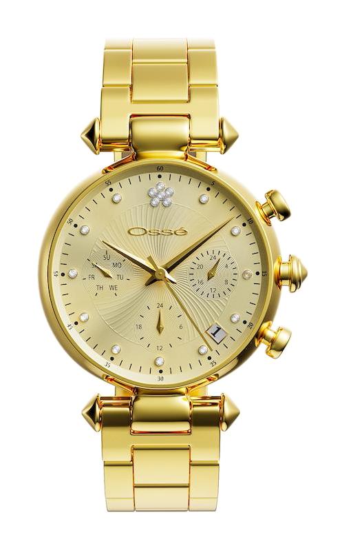 Osse OSW10129 Takvimli 30 mm Altın Çelik Kordon Analog Kadın Kol Saati