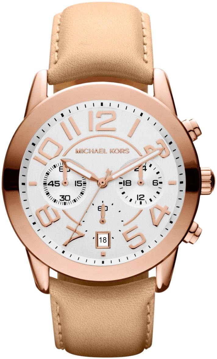 Michael Kors MK2283 Takvimli 38 mm Rose Gold Deri Kordon Analog Kadın Kol Saati