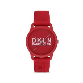 Daniel Klein DK.1.12645.2 36 mm Kırmızı Silikon Kordon Analog Kadın Kol Saati