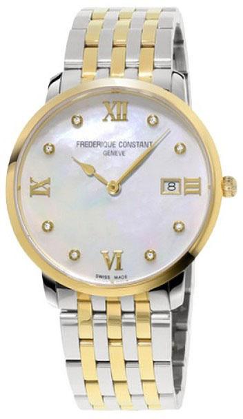 Frederique Constant FC220MPWD3S3B 34 mm Altın-Gri Çelik Kordon Analog Kadın Kol Saati