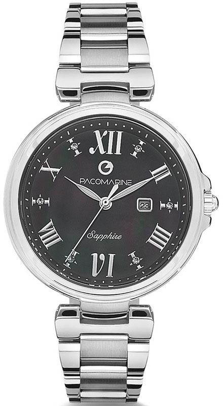 Pacomarine PM.61109.07 Takvimli 38 mm Gri Çelik Kordon Analog Kadın Kol Saati