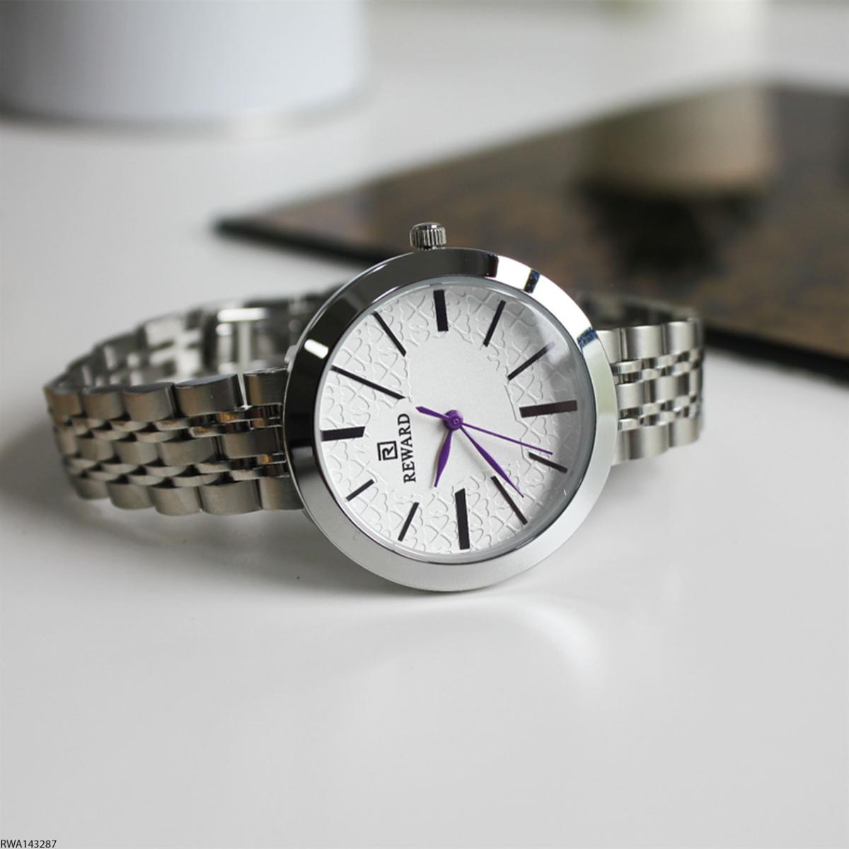 Reward RWA143287 34 mm Gri Çelik Kordon Analog Kadın Kol Saati