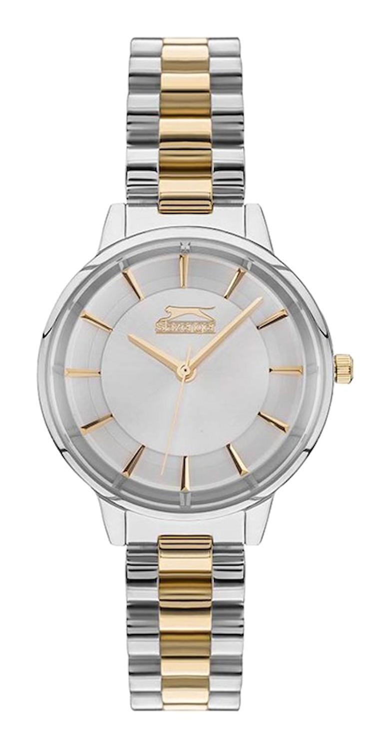 Slazenger SL.09.2054.3.04 36 mm Altın-Gri Çelik Kordon Analog Kadın Kol Saati