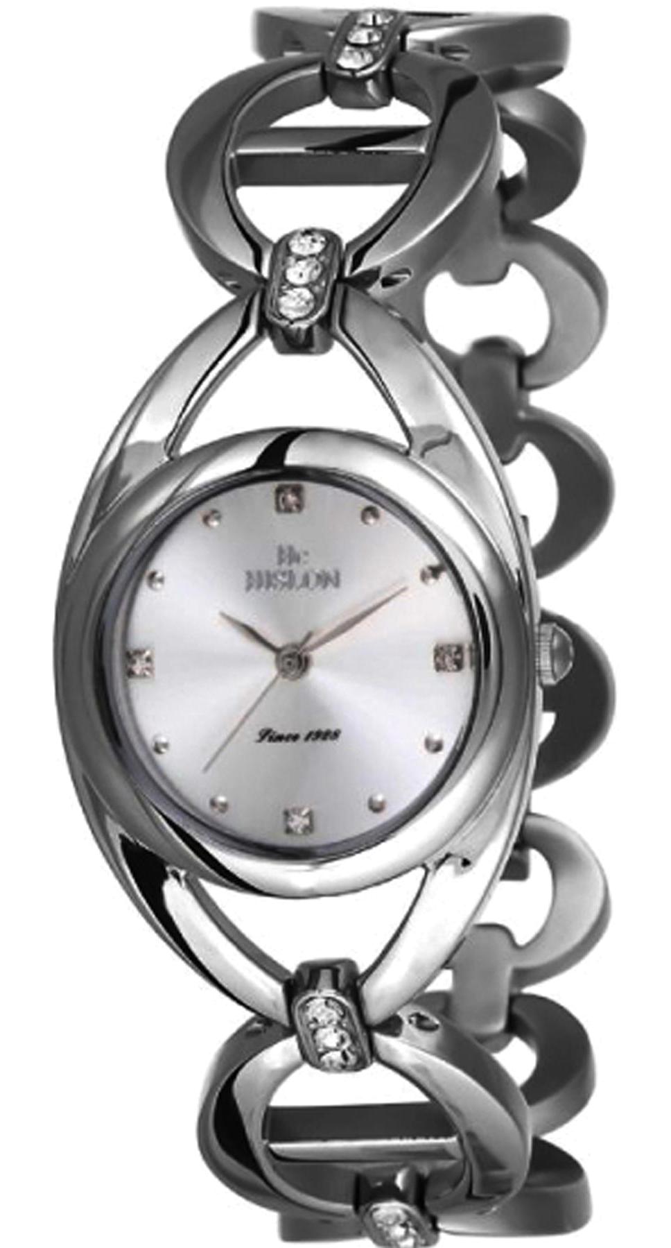 Hislon 3172-22311 25 mm Gri Çelik Kordon Analog Kadın Kol Saati