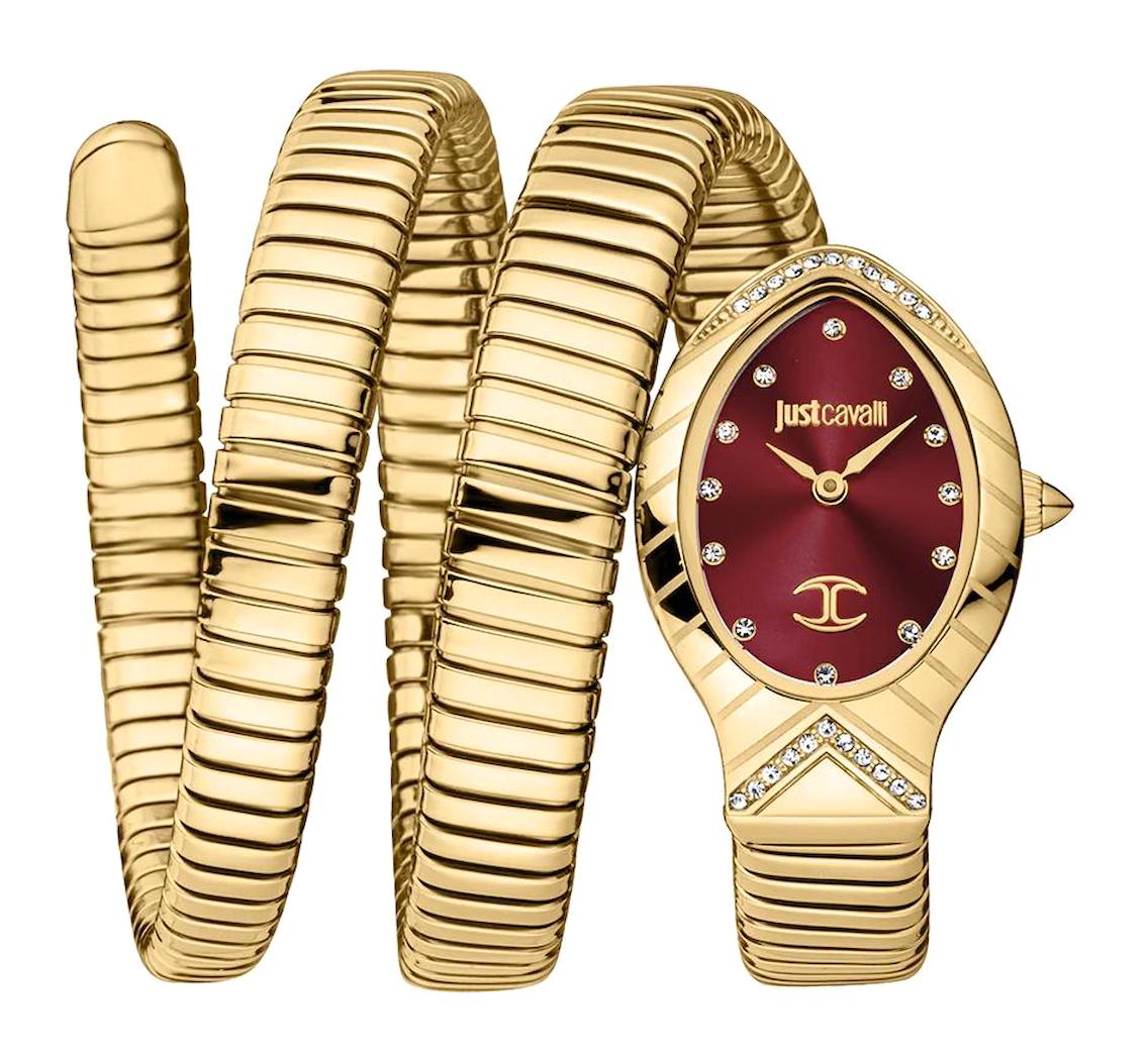 Just Cavalli JC1L248M0035 23-35 mm Altın Çelik Kordon Analog Kadın Kol Saati