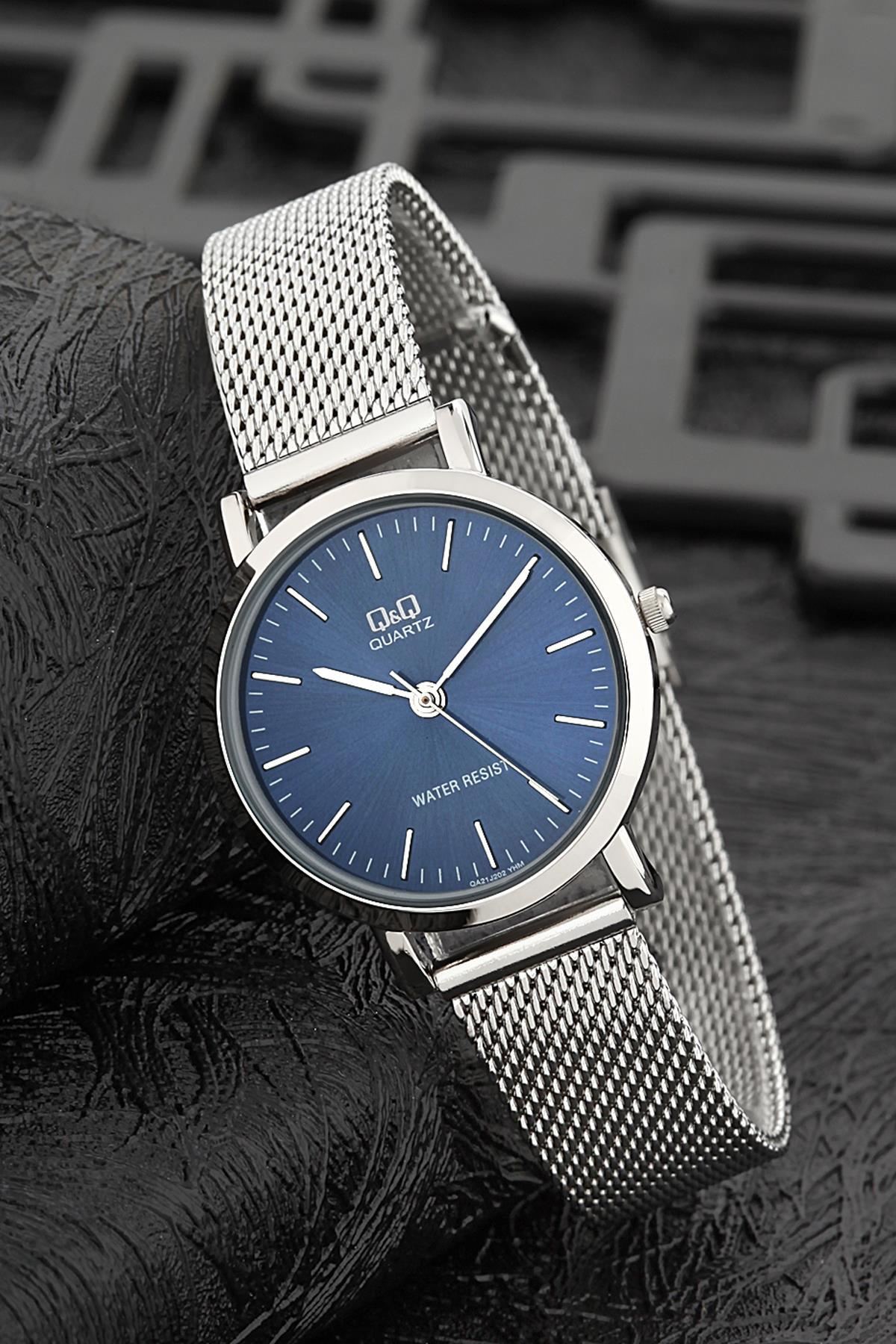 Q&Q 3G790 36 mm Gri Metal Kordon Analog Kadın Kol Saati