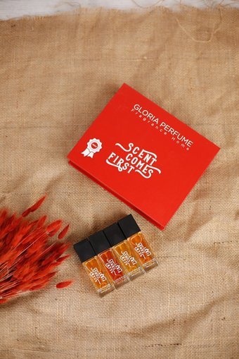 Gloria Perfume Scent Comes First 4 Parça Mini Kadın Parfüm Seti EDP