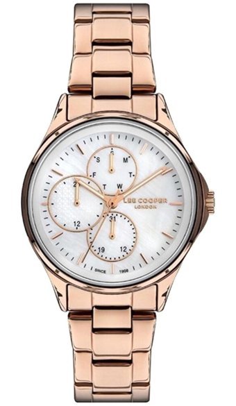 Lee Cooper LC07244.420 Takvimli 38 mm Rose Gold Metal Kordon Analog Kadın Kol Saati