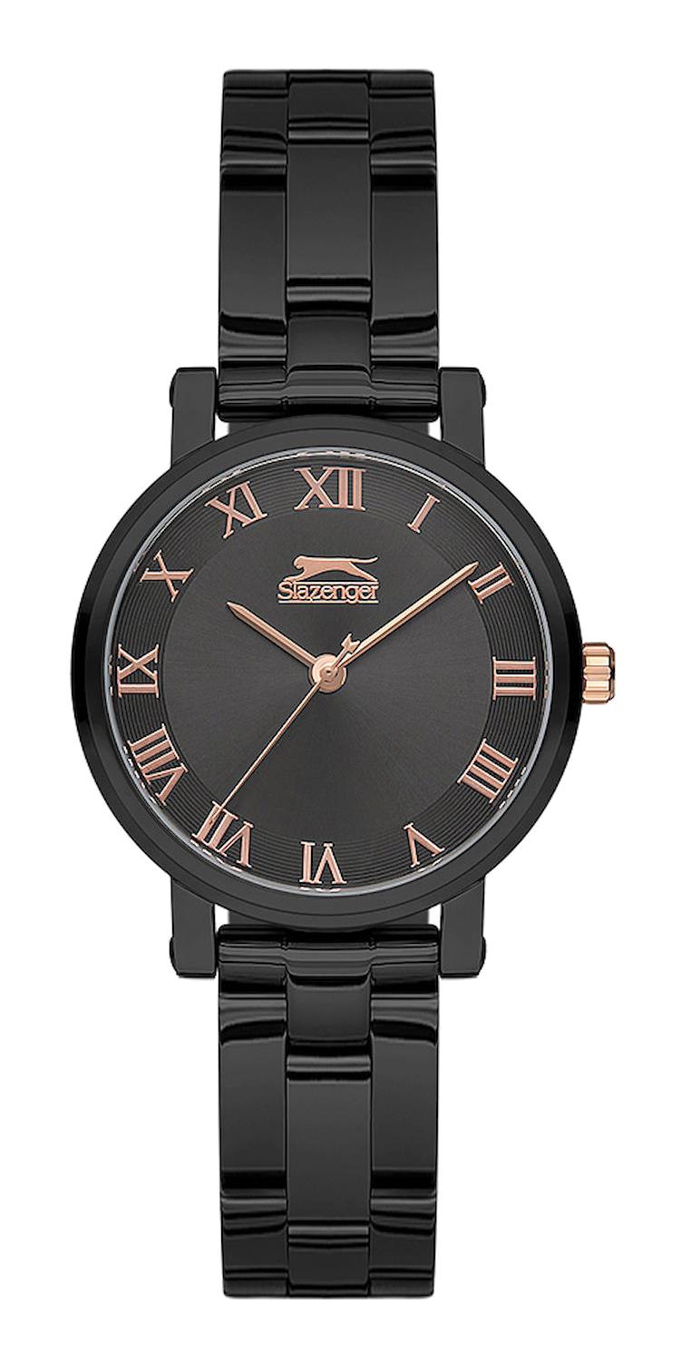 Slazenger SL.09.1577.3.02 36 mm Siyah Metal Kordon Analog Kadın Kol Saati