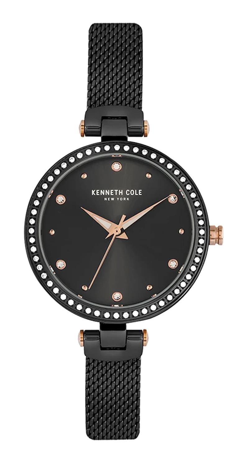 Kenneth Cole KC50541005 36 mm Siyah Metal Kordon Analog Kadın Kol Saati