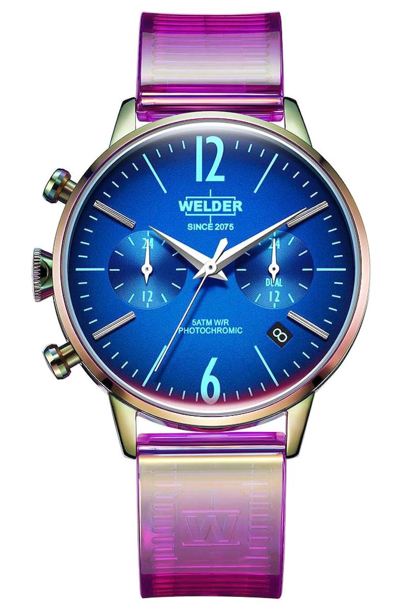 Welder Watch WWRC127 Takvimli 38 mm Mor Silikon Kordon Analog Kadın Kol Saati