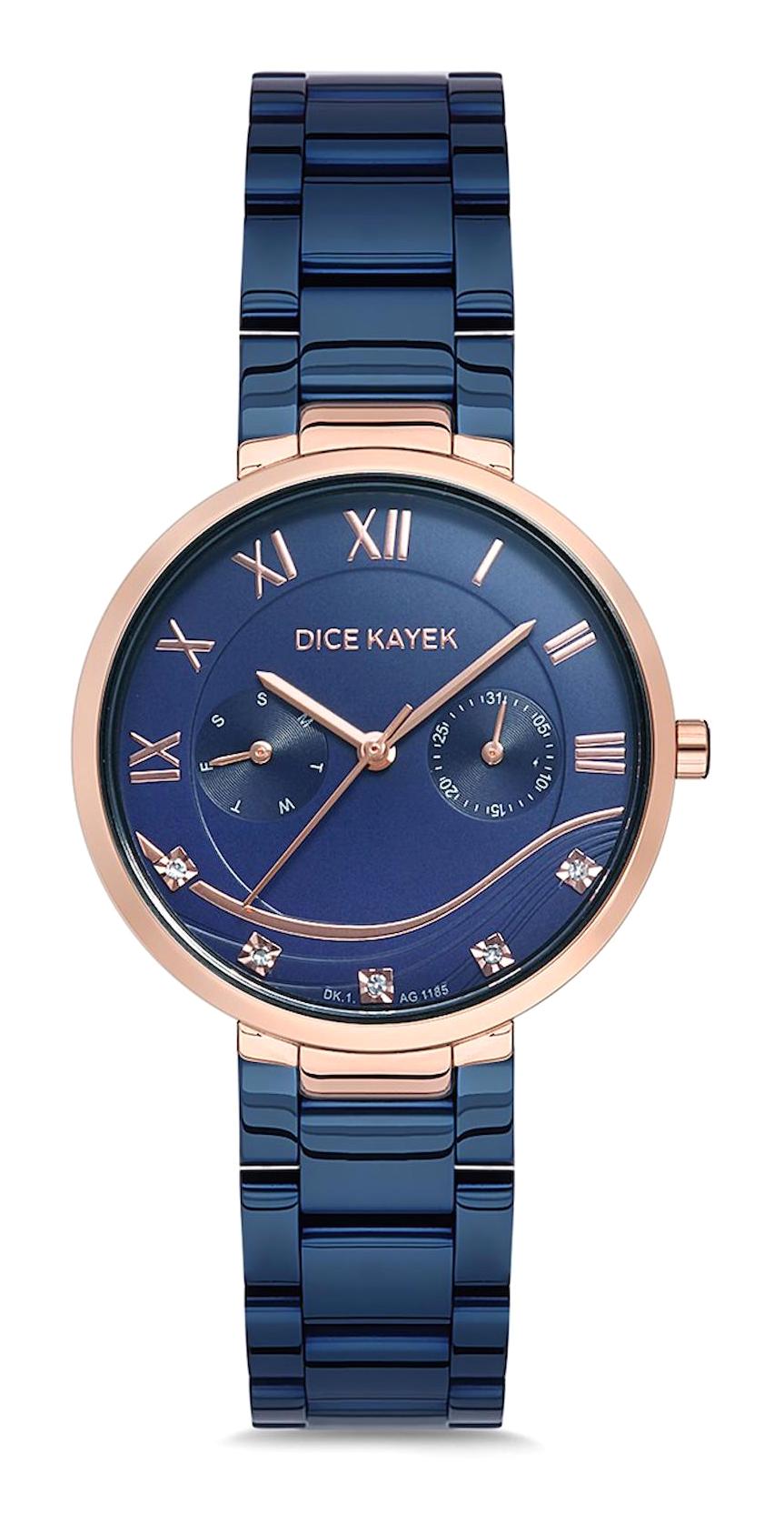 Dice Kayek DK.1.AG1185.04 37 mm Lacivert Çelik Kordon Analog Kadın Kol Saati