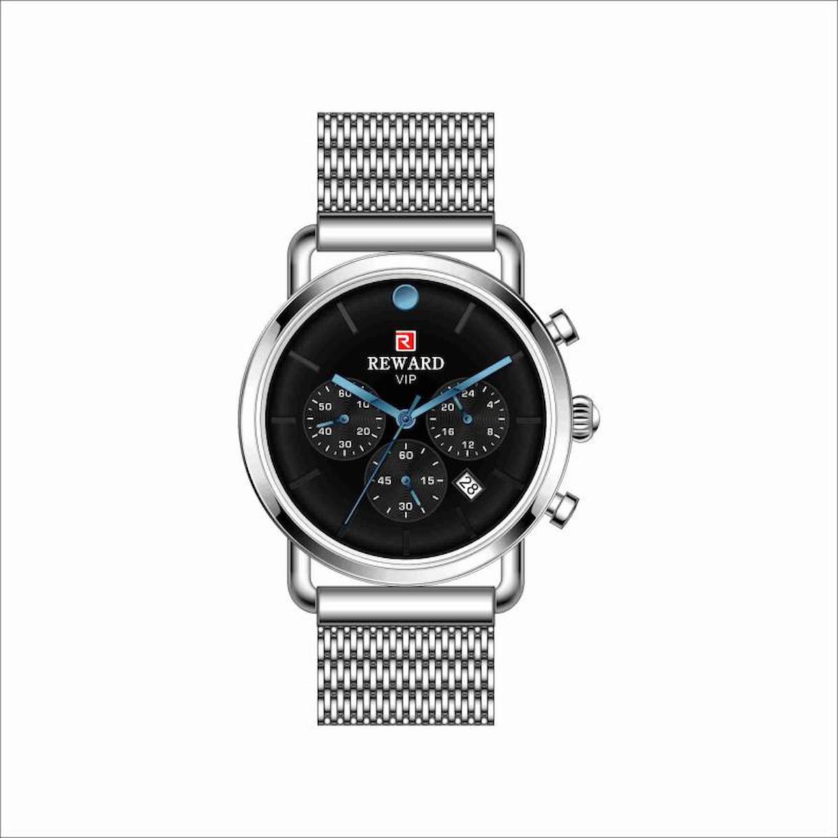 Reward RD82036L 35 mm Gri Metal Kordon Analog Kadın Kol Saati