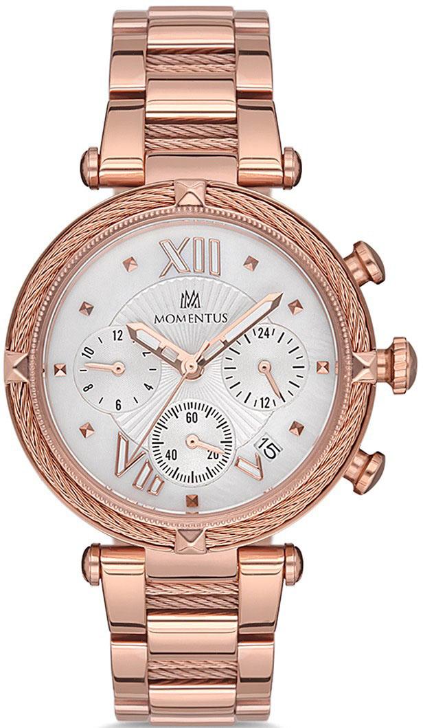 Momentus CS375R-02SR Takvimli 38 mm Rose Gold Çelik Kordon Analog Kadın Kol Saati