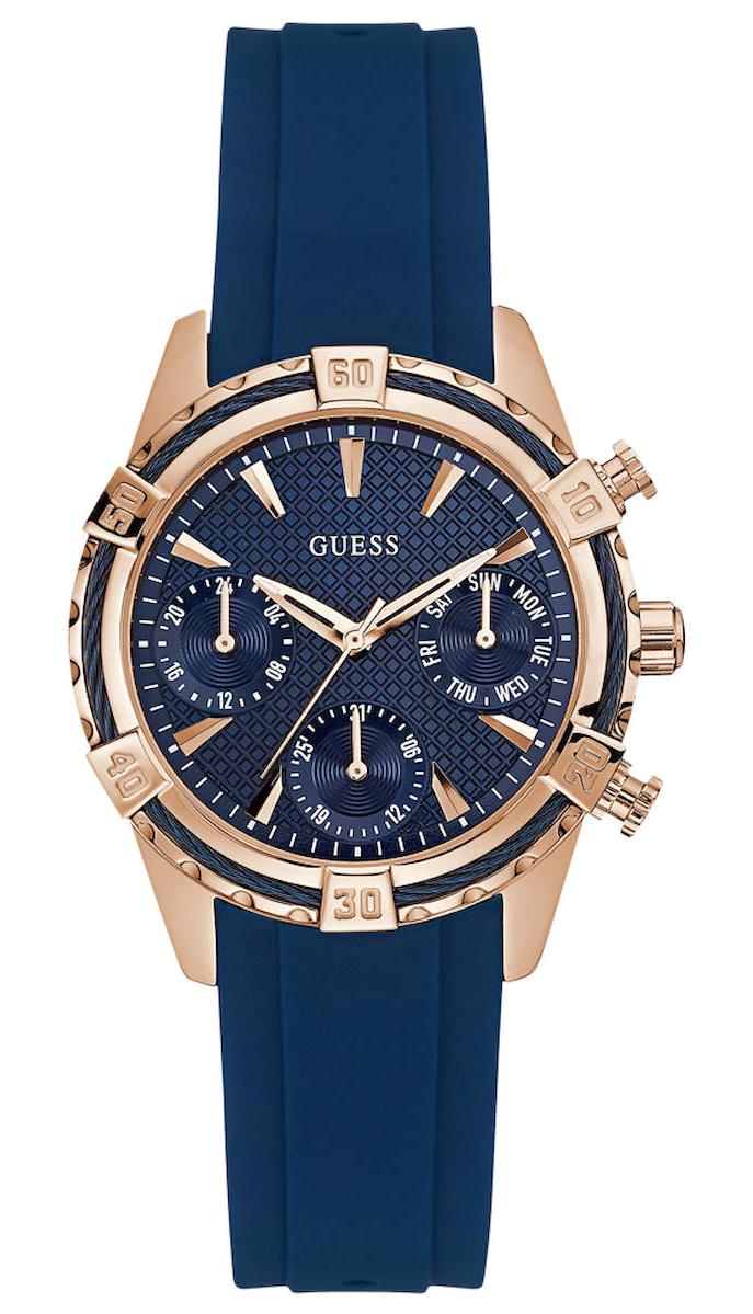 Guess GUW0562L3 Takvimli 36 mm Lacivert Silikon Kordon Analog Kadın Kol Saati