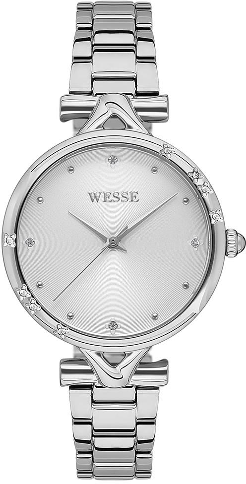 Wesse WWL302705 34 mm Gri Çelik Kordon Analog Kadın Kol Saati