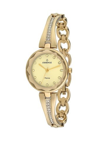 Essence D1023.110 28 mm Altın Çelik Kordon Analog Kadın Kol Saati