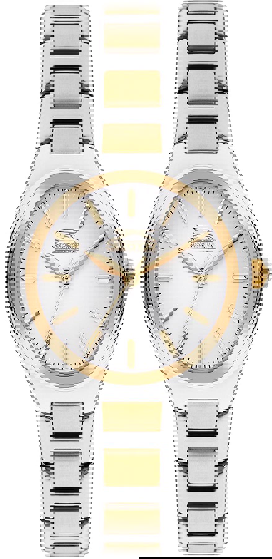 Slazenger SL.09.2254.3.02 32 mm Altın-Gri Çelik Kordon Analog Kadın Kol Saati