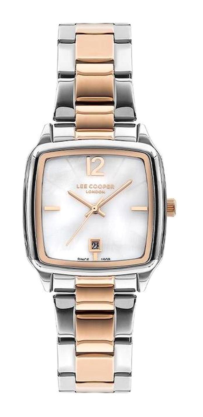 Lee Cooper LC07612.520 Takvimli 40 mm Gri-Rose Gold Çelik Kordon Analog Kadın Kol Saati