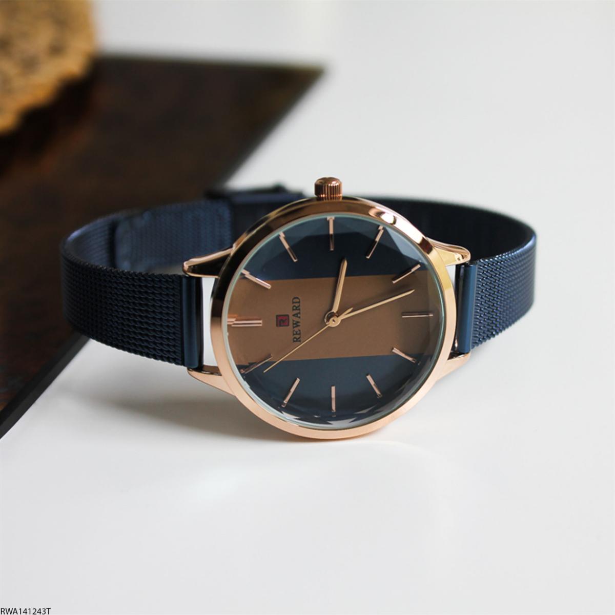 Reward RWA141243T 32 mm Lacivert Çelik Kordon Analog Kadın Kol Saati