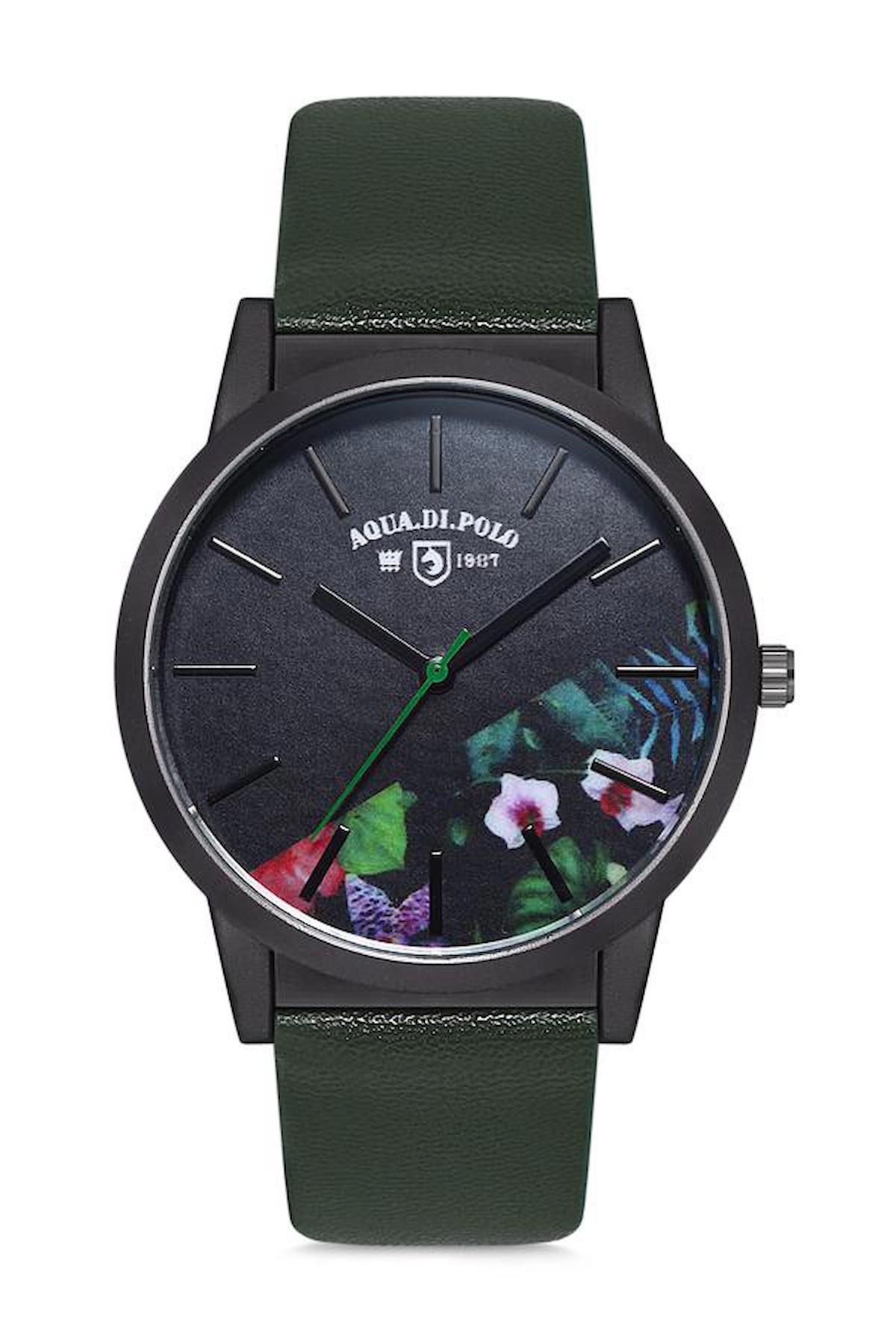 Aqua Di Polo APSV1-A1910-KDY33 37 mm Siyah Deri Kordon Analog Kadın Kol Saati