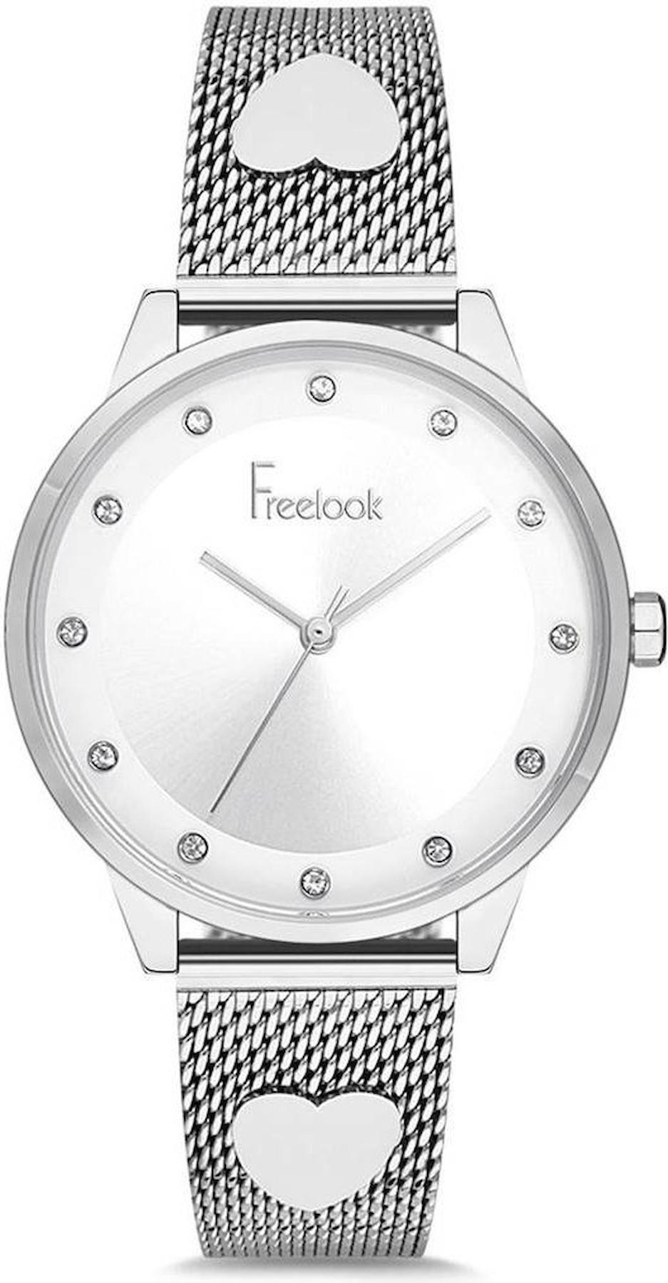 Freelook F.1.1144.02 35 mm Gri Çelik Kordon Analog Kadın Kol Saati