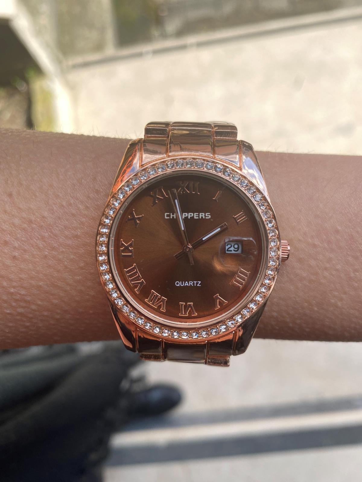 Choppers HBG17046F Takvimli 36 mm Rose Gold Metal Kordon Analog Kadın Kol Saati