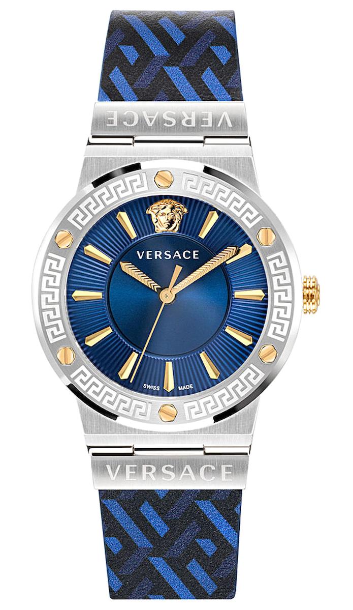 Versace VRSCVEVH01421 40 mm Lacivert Deri Kordon Analog Kadın Kol Saati